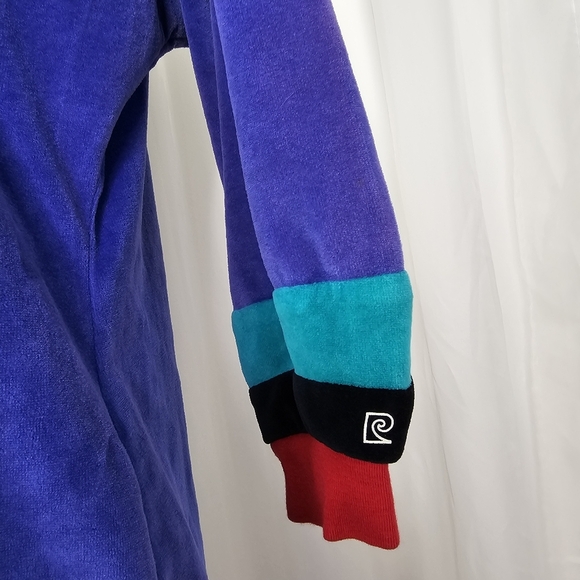 Vintage Pierre Cardin velour house dress zip front size small - Picture 5 of 9